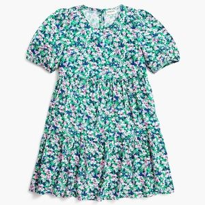 NEW J. CREW CREWCUTS GIRLS FLORAL TIERED RUFFLE DRESS